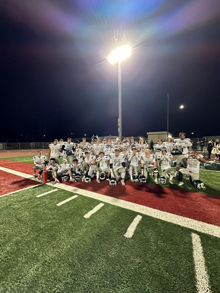 2023 SVC JV League Champs. This is a fun, exciting group of young men. 
#wearelibertyranch #hawksnation
#champs @LRHawkFootball