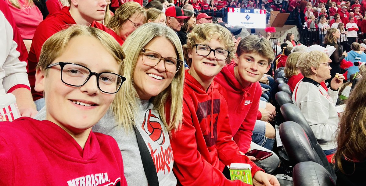 jbird1222's tweet photo. Watching our undefeated Husker women’s volleyball team is one of our favorite things!!! #gbr #huskers https://t.co/giG6sTMvUA