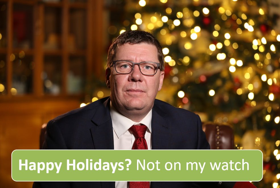 Only 2 more weeks until Scott Moe claims "people can't say Merry Christmas at work anymore because of woke NDP/Trudeau ideology, we're going to make it illegal to prevent employees from saying Merry Christmas"