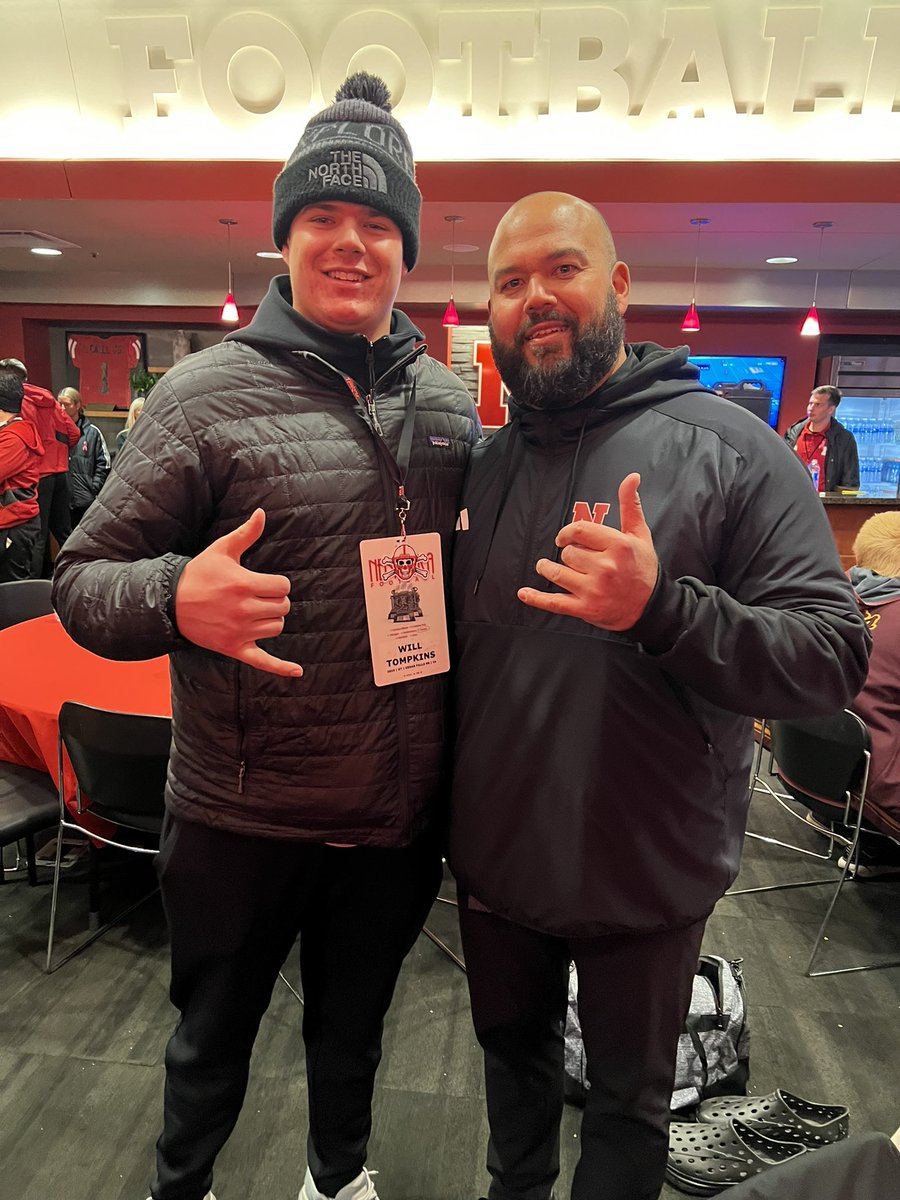Will Tompkins (@willtompkins14) on Twitter photo After a great day, I’m excited to announce that I have received an offer from The University of Nebraska!
<a href="/DonovanRaiola/">Donovan Raiola</a> <a href="/CoachMattRhule/">Matt Rhule</a> <a href="/CoachCoeling/">Aaron Coeling</a> <a href="/Omeezi_/">Omar Hales</a> <a href="/s_kwilli32/">Keith Williams</a> After a great day, I’m excited to announce that I have received an offer from The University of Nebraska!
<a href="/DonovanRaiola/">Donovan Raiola</a> <a href="/CoachMattRhule/">Matt Rhule</a> <a href="/CoachCoeling/">Aaron Coeling</a> <a href="/Omeezi_/">Omar Hales</a> <a href="/s_kwilli32/">Keith Williams</a>