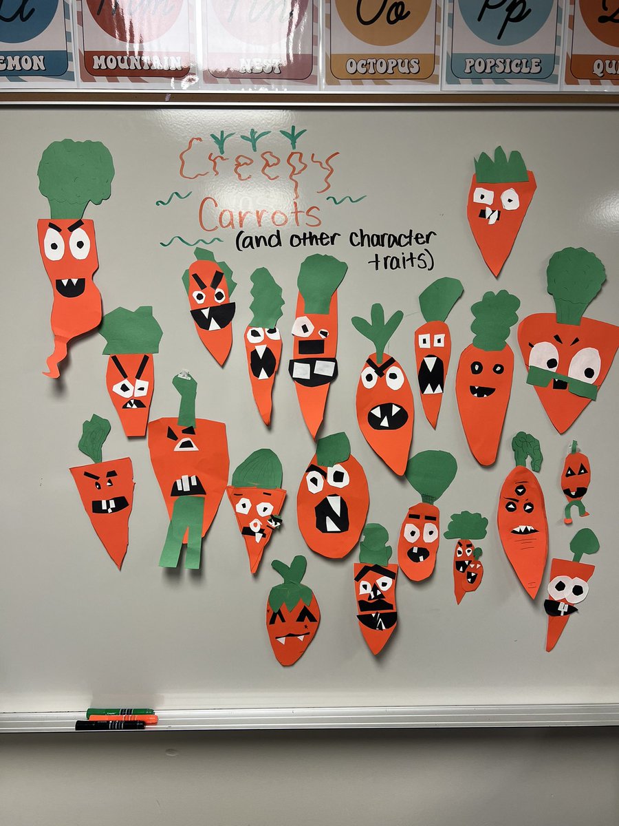Will always love a creepy carrot craft!