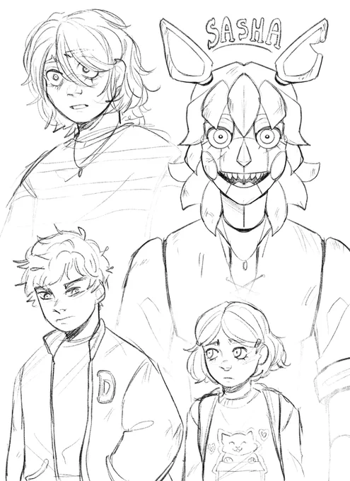 did i ever tell you guys about the cosc fnaf au #oc #ocart