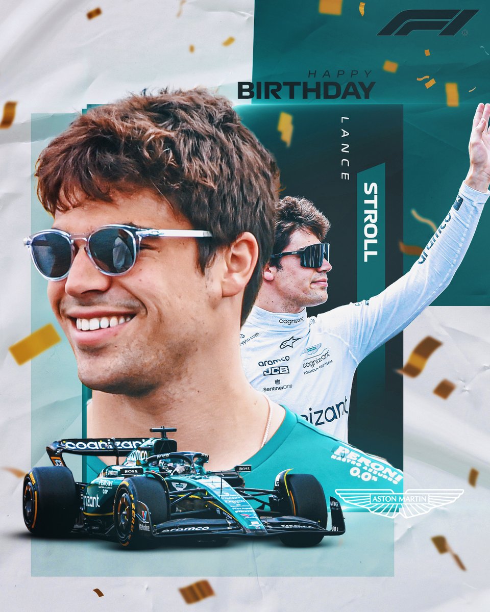 F1's tweet photo. Happy birthday to you, @lance_stroll! 🎂

Go out there and give it your all, and make it a 25th to remember 💪

#MexicoGP #F1 https://t.co/ZpKlSPa1BW