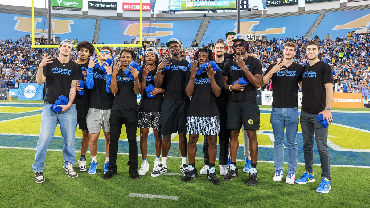 Cheering on <a href="/UCLAFootball/">UCLA Football</a> tonight at <a href="/RoseBowlStadium/">Rose Bowl Stadium</a>‼️

📍 𝓟𝓪𝓼𝓪𝓭𝓮𝓷𝓪, 𝓒𝓐

#GoBruins 🙌🏈🏀