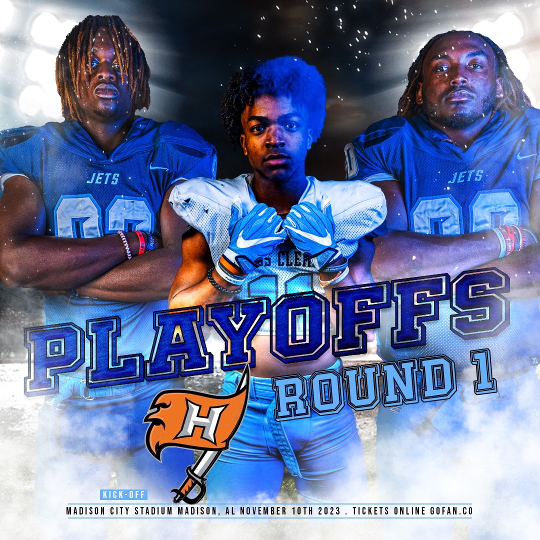 7A PLAYOFFS ROUND #1!

FRIDAY NOVEMBER 10TH

⏰: 7:00 pm
🆚: HOOVER
📍: Madison City Stadium 211 Celtic Dr Madison, AL, 35758