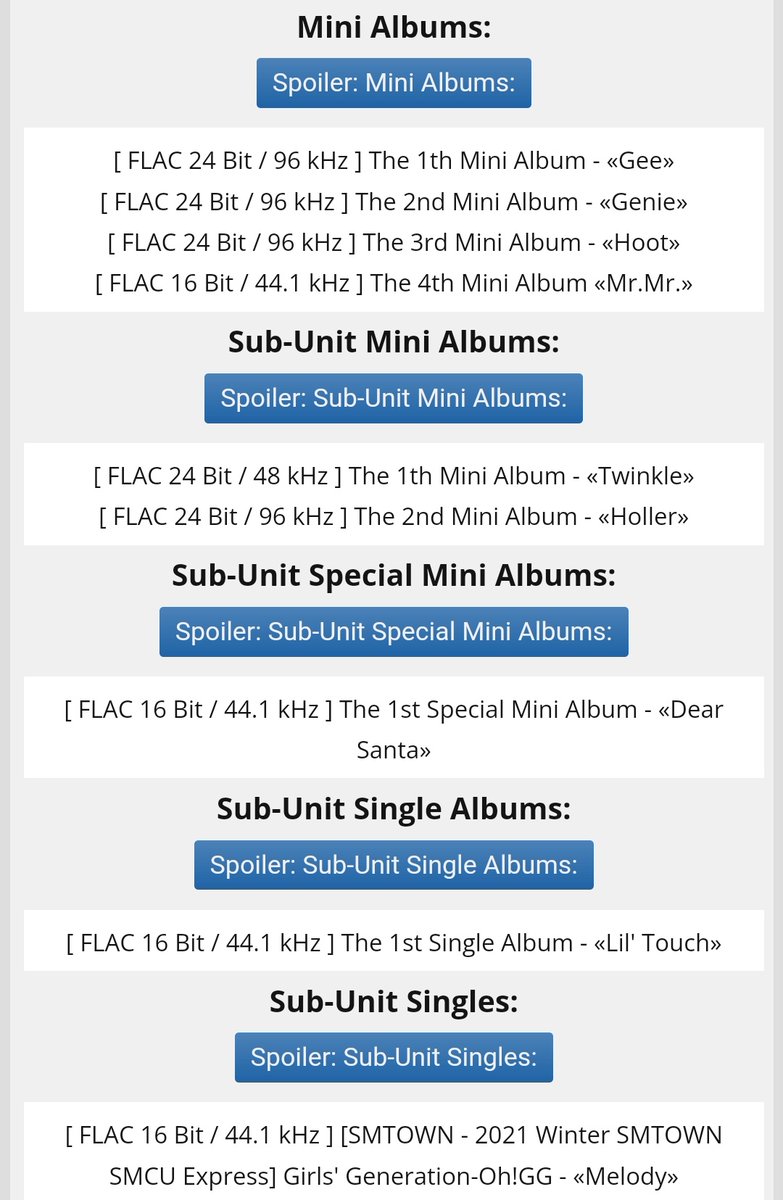 taeresnosliramu's tweet photo. (DOWNLOAD)

Girls' Generation Discography (2007-2022) - Albums, EPs, Singles [FLAC 16 &amp; 24Bit/44.1 &amp; 48 &amp; 96kHz]

💾 Google Drive (alternative links)

🖇️ https://t.co/zHATD4RvdT
🖇️https://t.co/fJcvLcZkF2
🖇️ https://t.co/GIHqtWEvTY

💾 Terabox

🖇️ https://t.co/KdhIOcK1RY https://t.co/lAtrUIzcWh