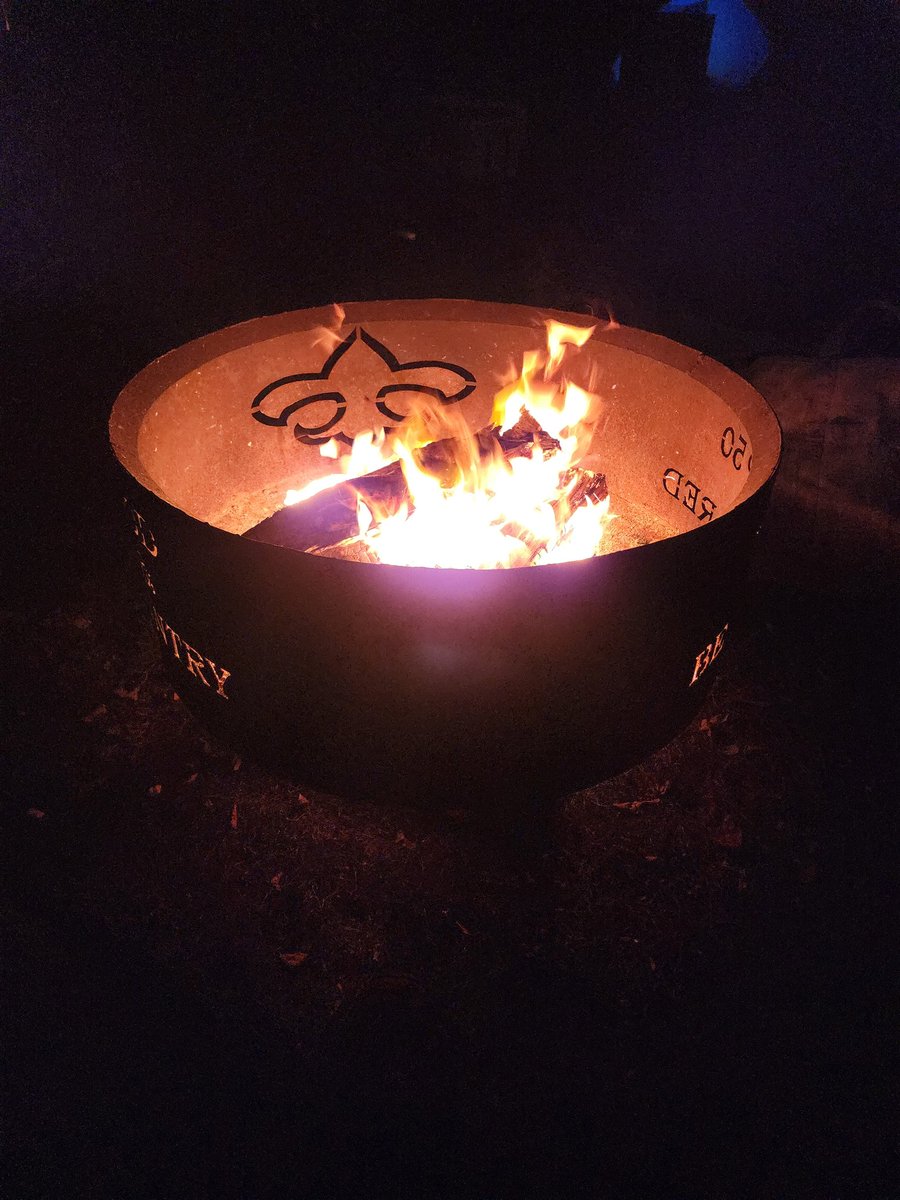 Out camping with the pack and troop. Going to be a little chilly tonight.