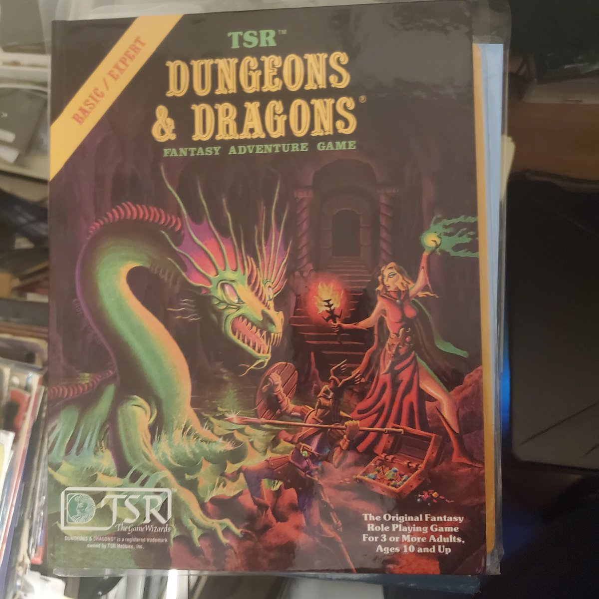 RossSimmerman's tweet photo. I started with Holmes Basic in 1978, but Moldvay/Cook is where I got in deep with AD&amp;D along with all three. I've joined the ranks as seen by @OriginalGrogna1 and others.
#tsr #dnd #ttrpgs #dungeonsanddragons #Moldvaybasic #omnibus https://t.co/pRVO9eWN5N