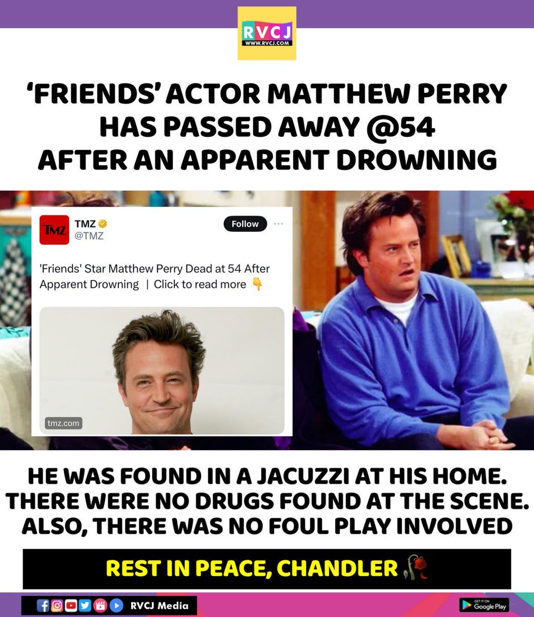 We will always miss you #MatthewPerry 😔😔

Thank you for every laugh and for giving us #Chandler and You will live forever in our hearts.  #Friends