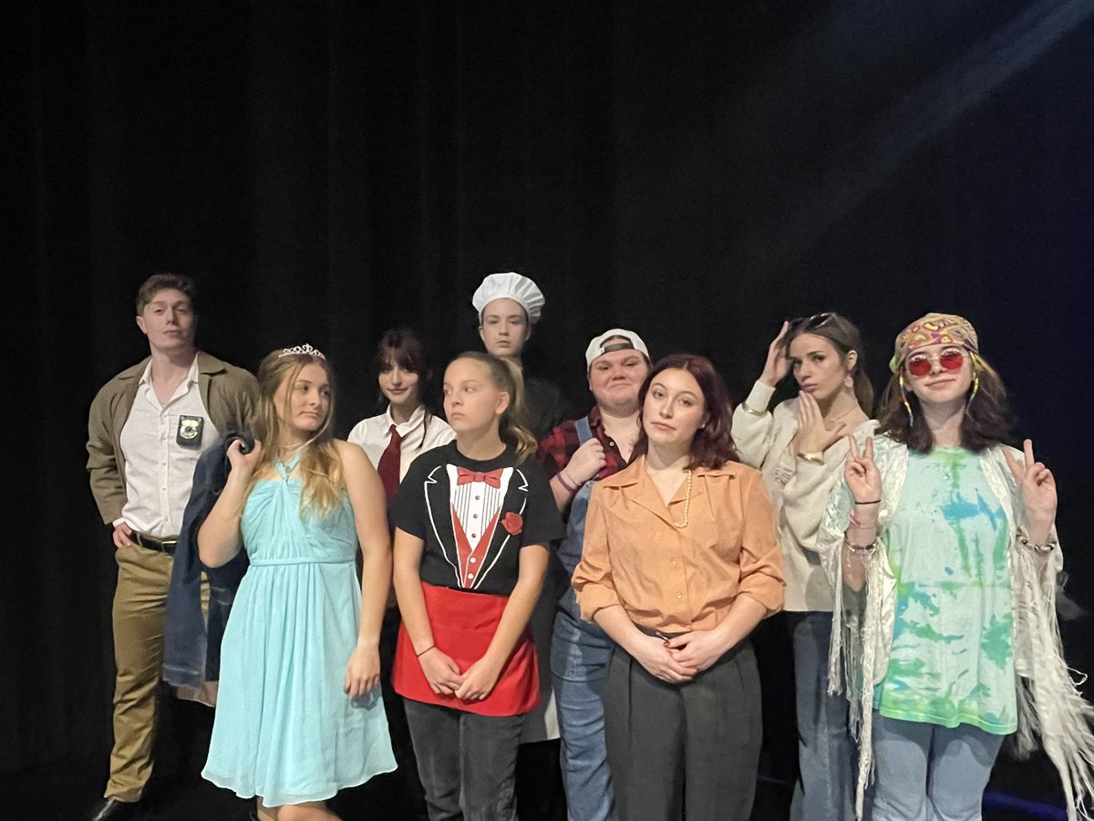 aubreytheatre's tweet photo. THAT’S A WRAP! 
Thank you @aubreyisd community, parents, students, staff, admin, and local businesses for supporting this @aubrey_ahs production!! We had a blast welcoming you into, CAFE MURDER **ahhhhhh, muahahahhaaha, ding** https://t.co/jdttnEw9kd