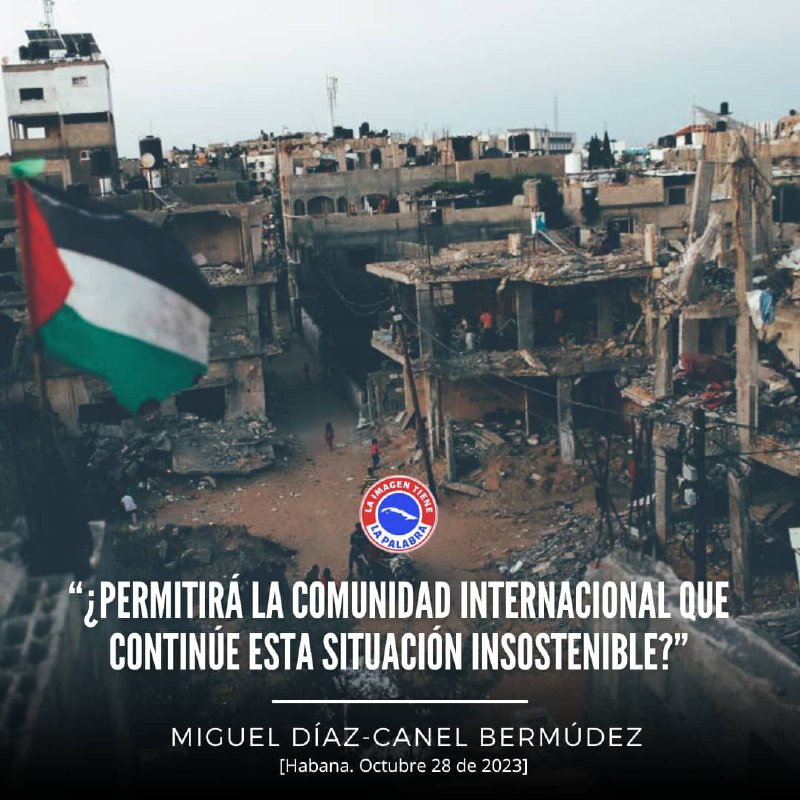 #Cuba #CubaPorLaPaz  #FreePalestine <a href="/DiazCanelB/">Miguel Díaz-Canel Bermúdez</a> <a href="/PartidoPCC/">Partido Comunista de Cuba</a> <a href="/PresidenciaCuba/">Presidencia Cuba 🇨🇺</a>
