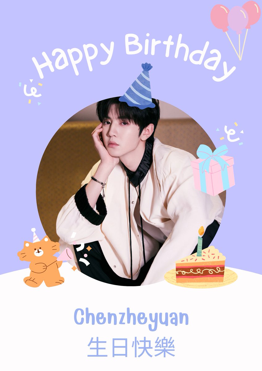 มีความสุขมากๆนะคะปังๆๆขึ้นไปอีก💙💜
#เฉินเจ๋อหย่วน #จ้าวลู่ซือ
#ZhaoLusi #HiddenLove 
#HBDChenZheYuan
#ChenZheyuan
#YuanluThailand
#บ้านลูกชิ้น