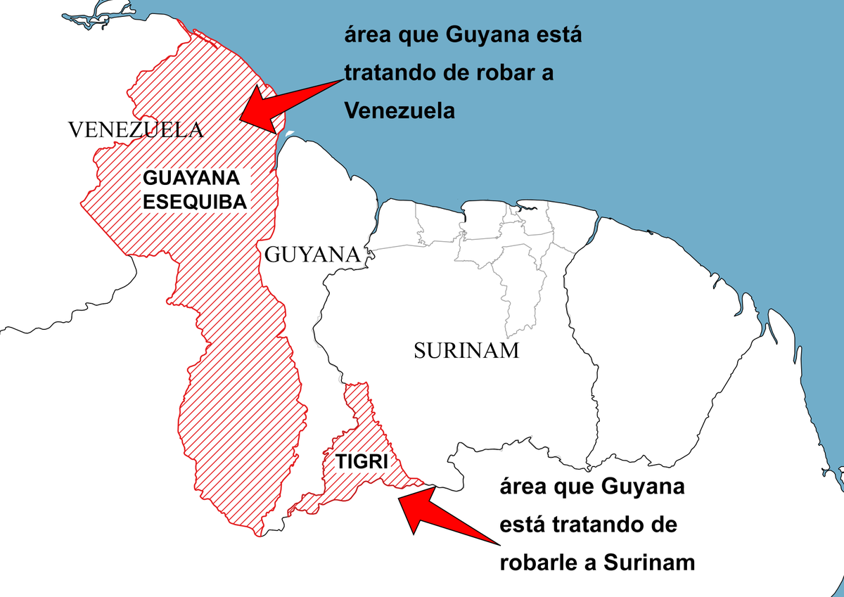 SurinameCentral's tweet photo. ¿Me ayudarás a compartir la verdad con la comunidad global? Guyana continúa su campaña de desinformación para aparecer como la víctima, mientras roban tanto en Venezuela como en Surinam. https://t.co/ypNBDF1ApK