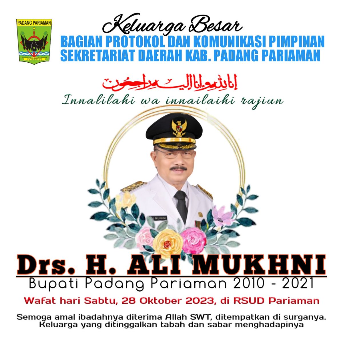 Prokopim Kab. Padang Pariaman (@pemkabpadangprm) on Twitter photo 