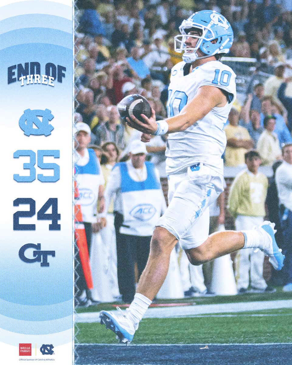 UNCFootball's tweet photo. 15 to go.

#CarolinaFootball🏈 x #UNCommon x @WellsFargo https://t.co/KayoXCJ25L