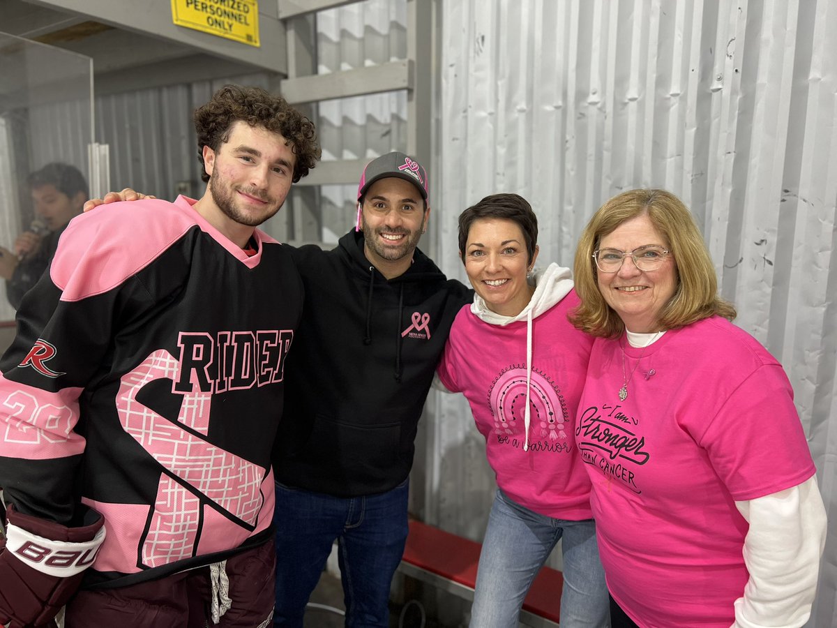 RiderIceHockey's tweet photo. Thank you to everyone who came and supported #PinkintheRink #NoOneFightsAlone #RiderIce https://t.co/mBEXH04yy1