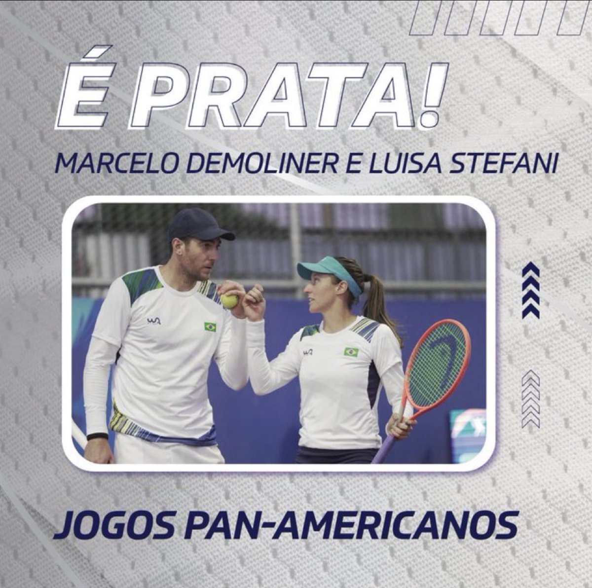 Fechando o Pan com ouro e prata! 🥇🥈 

Valeu Gustavo, Luisa, Time Brasil e a todos da torcida presencial e virtual. Amanhã é torcida total pela Laura e acompanhar o bronze masculino. 🤜🏼🤛🏼