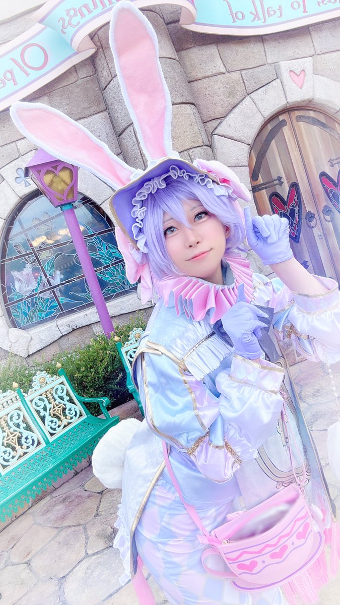 🐰そくほー🐰

ラビフェス衣装初出し🍎🐰
跳ね回るっきゃねー！！！！！！

 #Dハロ仮装2023 
#Dハロツイステ
