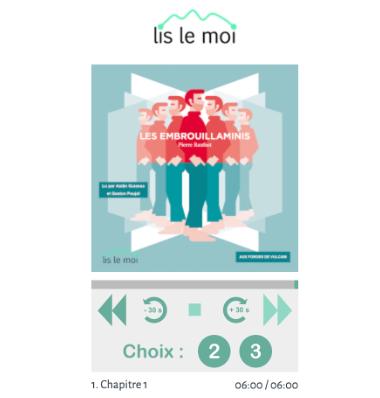 Les Embrouillaminis en livre audio chez lislemoi.fr
Convertir ce roman "dont vous êtes le héros" en livre audio n'était pas simple, mais le résultat est bluffant ! La lecture se fait via l'appli web et oriente en fin de chapitre vers les choix du texte. #livreaudio