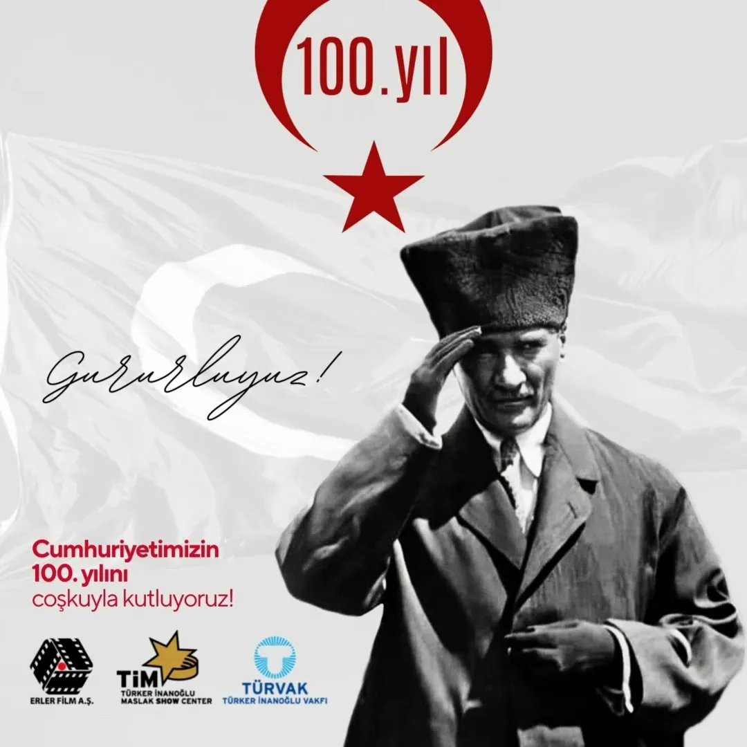 TimShowCenter's tweet photo. Cumhuriyet’imizin 100. yılı kutlu olsun! Ata’mızın mirasını daha yüzyıllarca hak ettiği gibi yükseltecek ve yaşatmamız dileğiyle. Daha nice yüzyıllara!

#29ekim #cumhuriyet #cumhuriyet100yaşında https://t.co/3ngGepc6RR