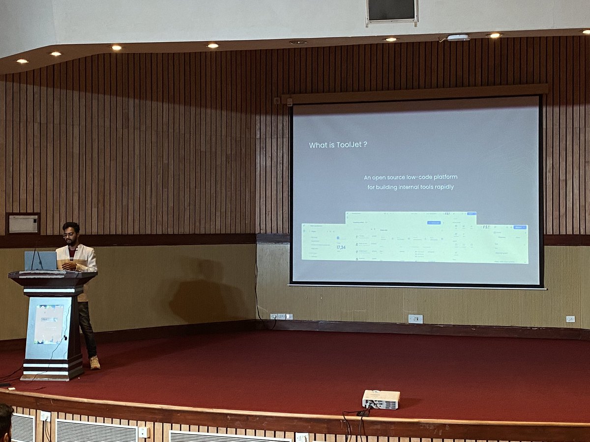 We no longer have the pain of building and maintaining internal tools ourselves. <a href="/tejakkuntla/">Teja Kummarikuntla</a> explains how you can use <a href="/ToolJet/">ToolJet</a> to create internal tools

<a href="/IndiaFOSS/">IndiaFOSS 2025</a>