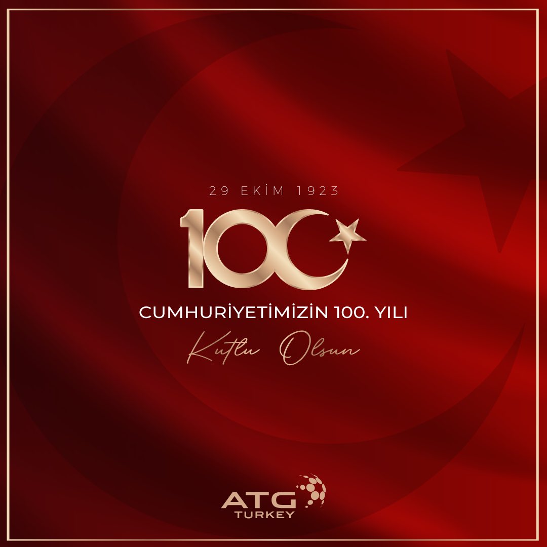 Ulu Önder Gazi Mustafa Kemal Atatürk’ün bizlere emaneti olan Cumhuriyetimizin 100. yılı kutlu olsun! 🇹🇷 #Cumhuriyetimiz100yaşında