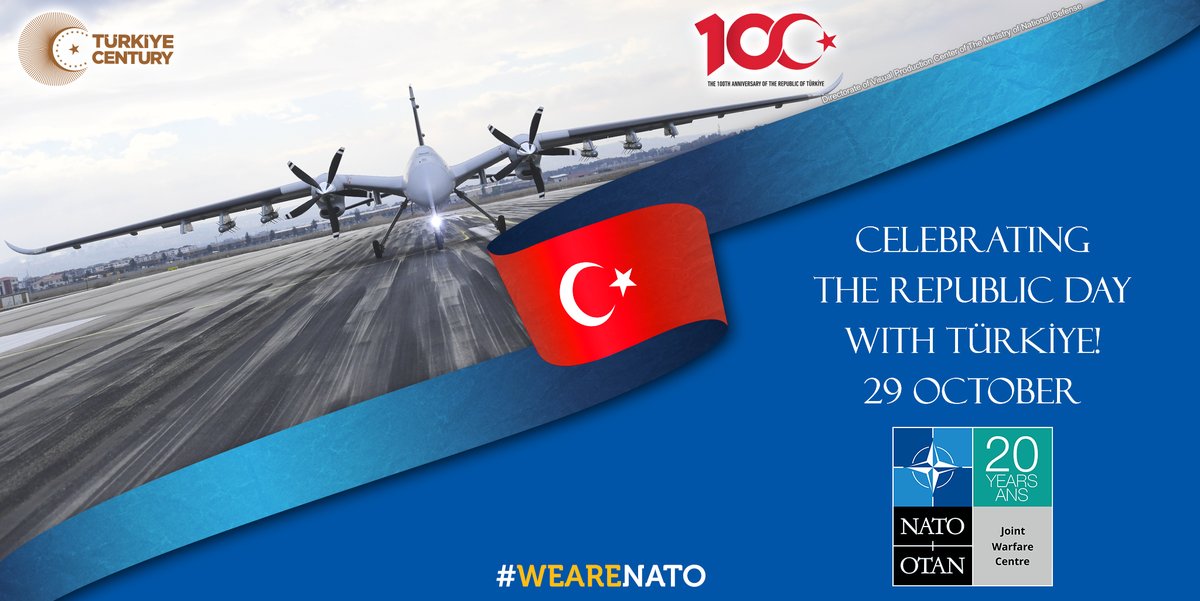 Today, we celebrate the Turkish Republic Day! Happy October 29th! #WeAreNATO #turkiye100