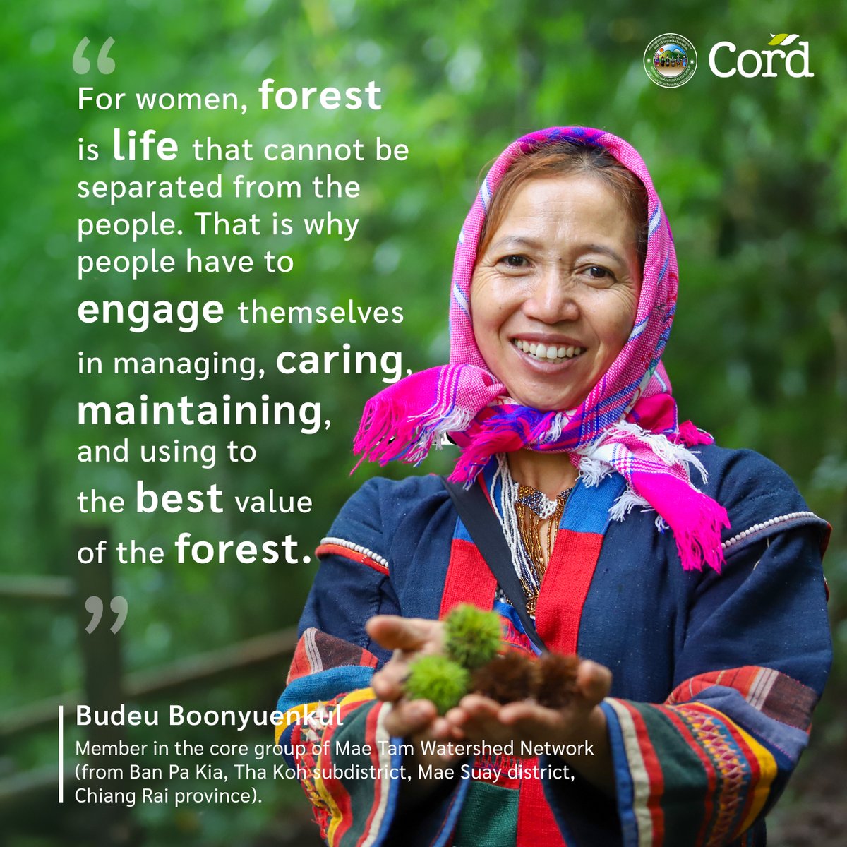 #TransformativePathways #WeAreIndigenous #IndigenousPeoples #biodiversity #LocalCommunities #ForNature #CORD #Empower #Cord #Diakonia #IMPECT #IKI #Pathways #Woman #IndigenousWomen #IndigenousThailand #Indigenous #Pakia #Thailand #Chiangrai