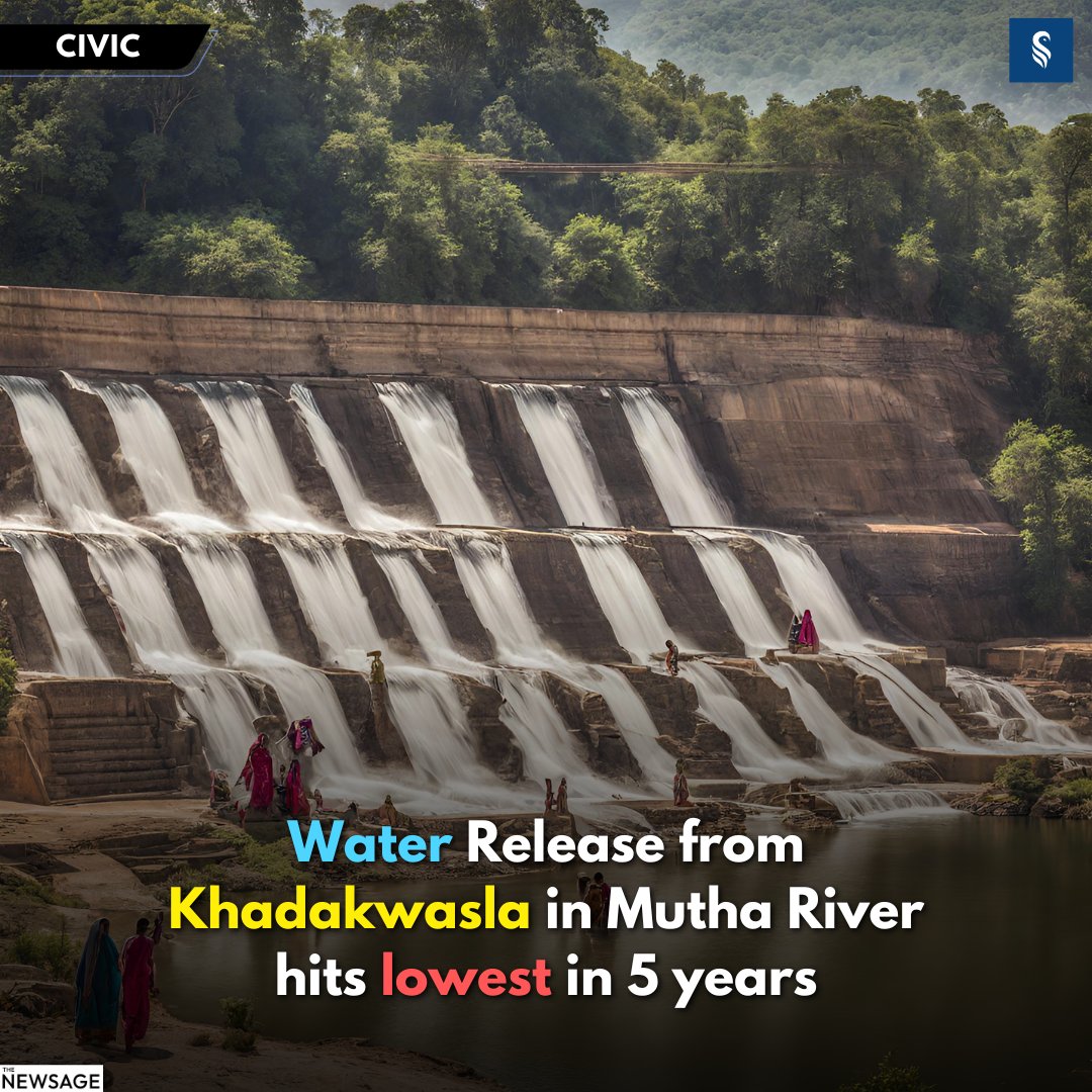 Khadakwasla dam chain faces low rainfall, impacting water levels. Varasgaon and Panshet filled, Temghar fell short. Khadakwasla initially filled, but now at 45%, lowest Mutha river release in 5 years.

#khadakwasla #pune #muthariver #thenewsage