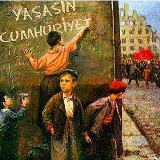 Allah korkuyu kaderimize yazmamış, kıyamete kadar buralardayız.
Yaşasın Cumhuriyet, yaşasın Türk milleti.

#ilelebetcumhuriyet 
#CUMHURIYETİMİZ100Yaşında 
#CumhuriyetimizinYüzüncüYılıKutluOlsun 
#cumhuriyetin100ü