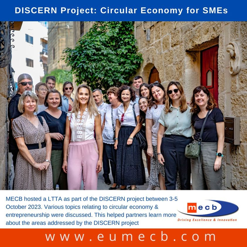 _MECB_'s tweet photo. In Oct 2023, MECB hosted a training session  circular design of products, biodiversity and ecological transformation of companies, public and private start-up financing opportunities for sustainable growth and more! #discern #circulareconomy #entrepreneurship #SMEs #ErasmusPlus https://t.co/jjFFLdwpwe