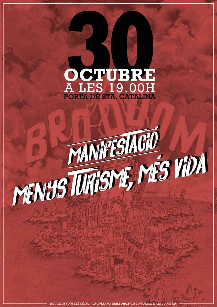 Vos hi esperam. Demà, a les 19:00, a la Porta de Santa Catalina de Palma.
