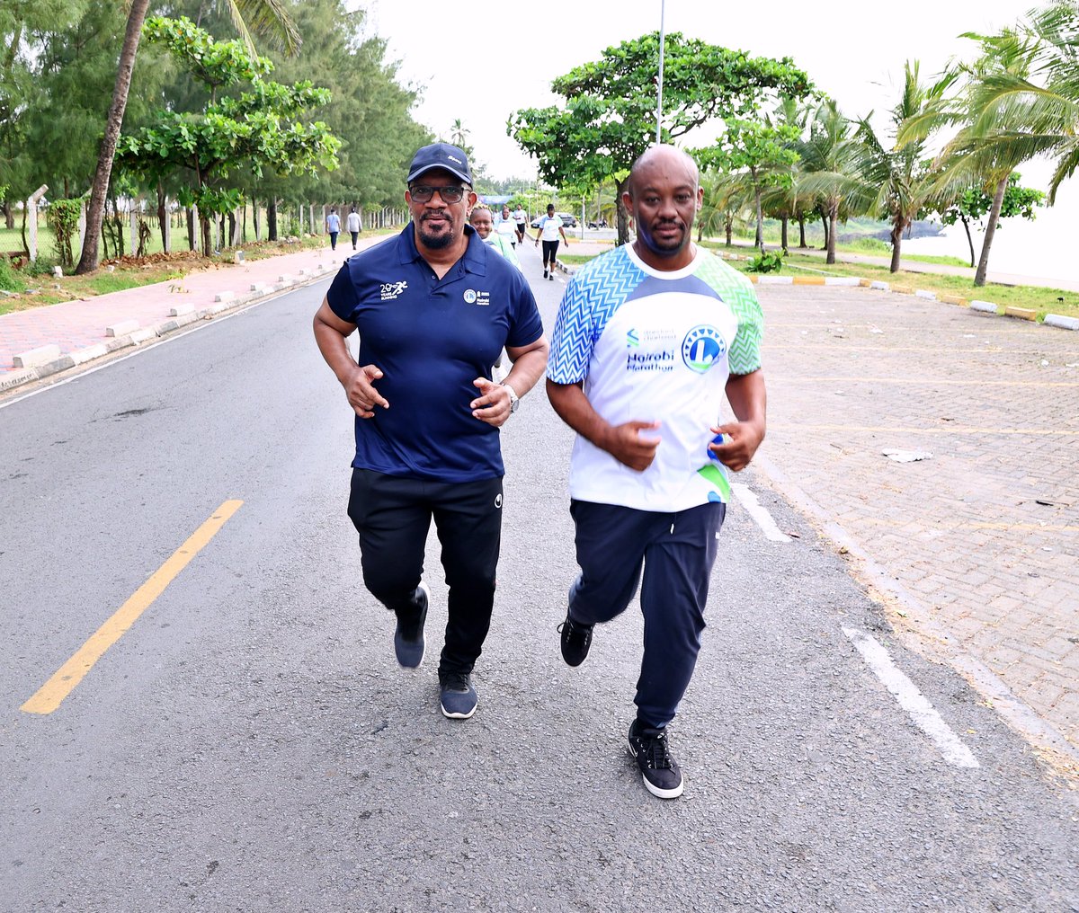 Taking part in #StandardCharteredMarathon2023 <a href="/MombasaCountyKe/">Mombasa County</a> Virtual edition with <a href="/ambanikenneth/">Kenneth Ambani aka 'Baraza'</a> @CECMohamedOsman and Emily Achieng