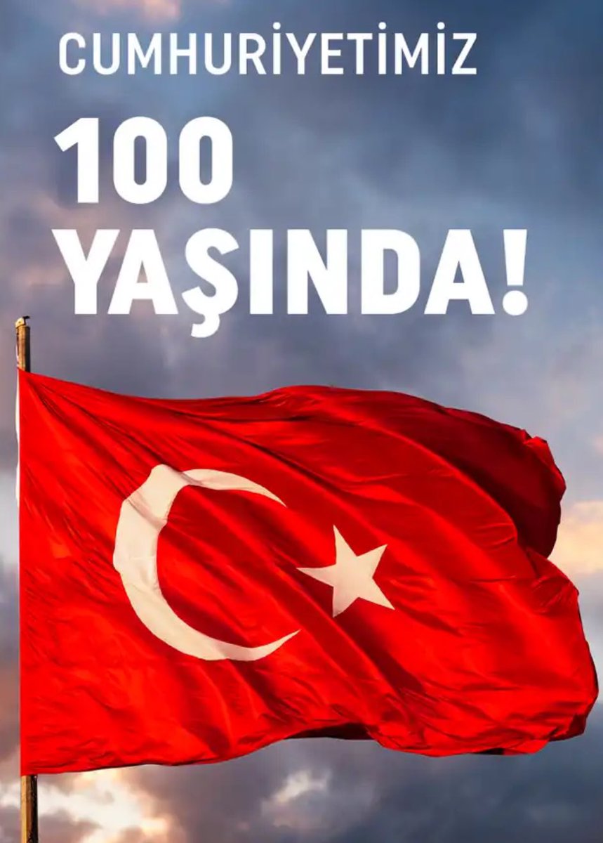 Cumhuriyetimizin 100. yılı kutlu olsun.

Devletimiz nice yüzyılları daha idrak ederek ilelebet payidar kalsın. 🇹🇷