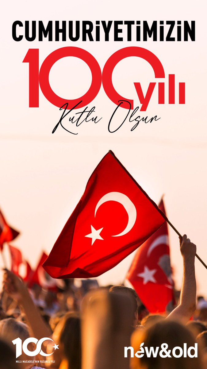 Cumhuriyetimizin 100.yılı kutlu olsun.
Nice yüz yıllara. 🇹🇷🎉🎊