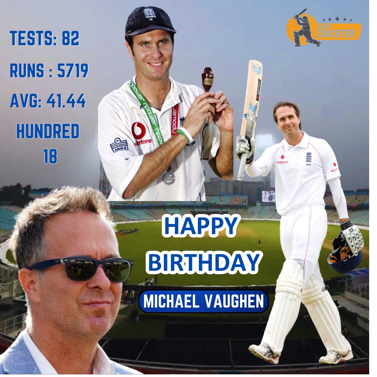 drcrickter's tweet image. Happy Birthday to 2005 Ashes winning captain Michael Vaughan! 

Where does he rank among England&apos;s greatest skippers?

#HappyBirthday Former England Skipper 🥳🎂

#MichaelVaughn #skipper #Captain #England