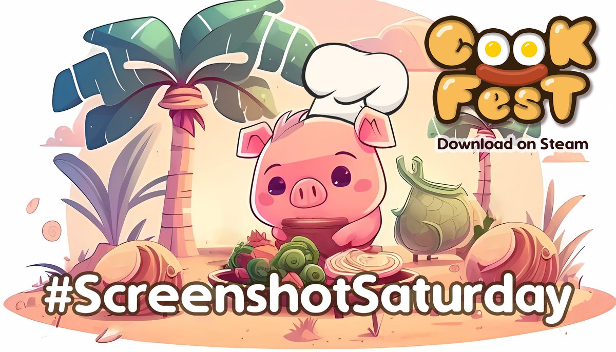 Hey #IndieGameDev
It's #ScreenshotSaturday !
Show us what you're working on!

💬 REPLY with your game!
🔁 RETWEET
❤️ LIKE

▽ Find Cook Fest on Steam ▽
store.steampowered.com/app/2235210/Co…

#gamedev #indiegame #indie #indiegames #indiedev #solodev