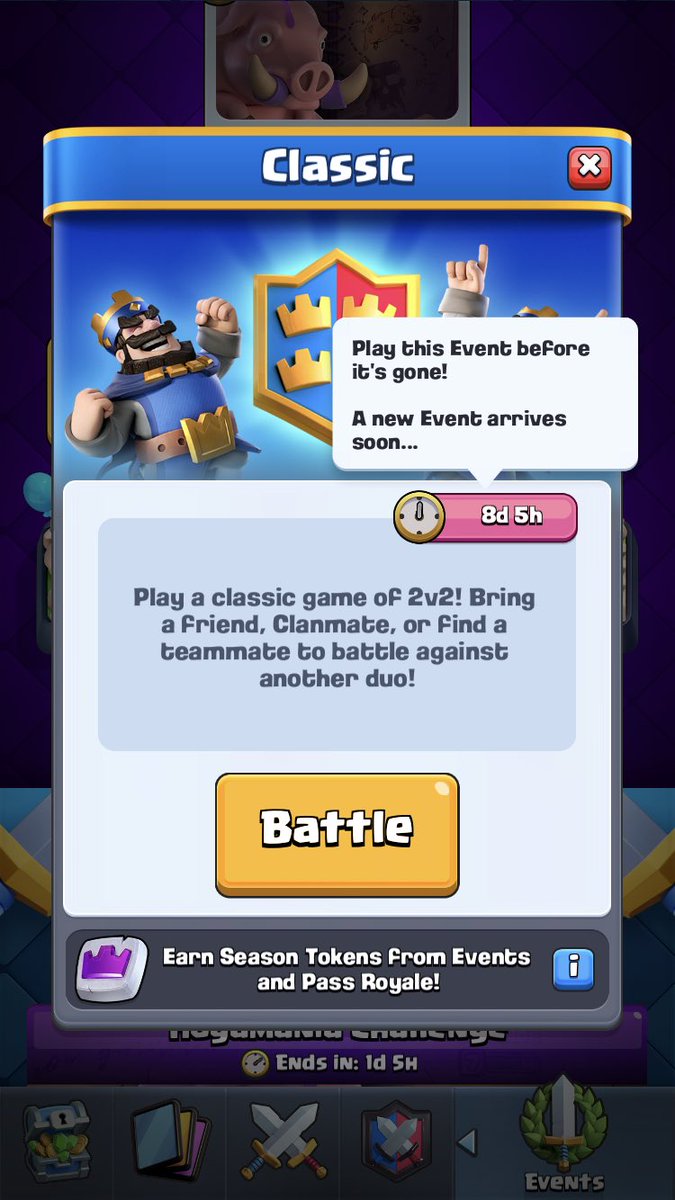 yakslayer's tweet photo. @ClashRoyale i this some sort of sick joke to you??? “New gamemode soon”yeah NORMAL 2v2 for the last year straight what happened to the other game modes!?!?!,!,! “PLAY IT BEFORE ITS GONE” wow holy moly we better get playing because it sure is going to be gone https://t.co/YtC4cXQe5N