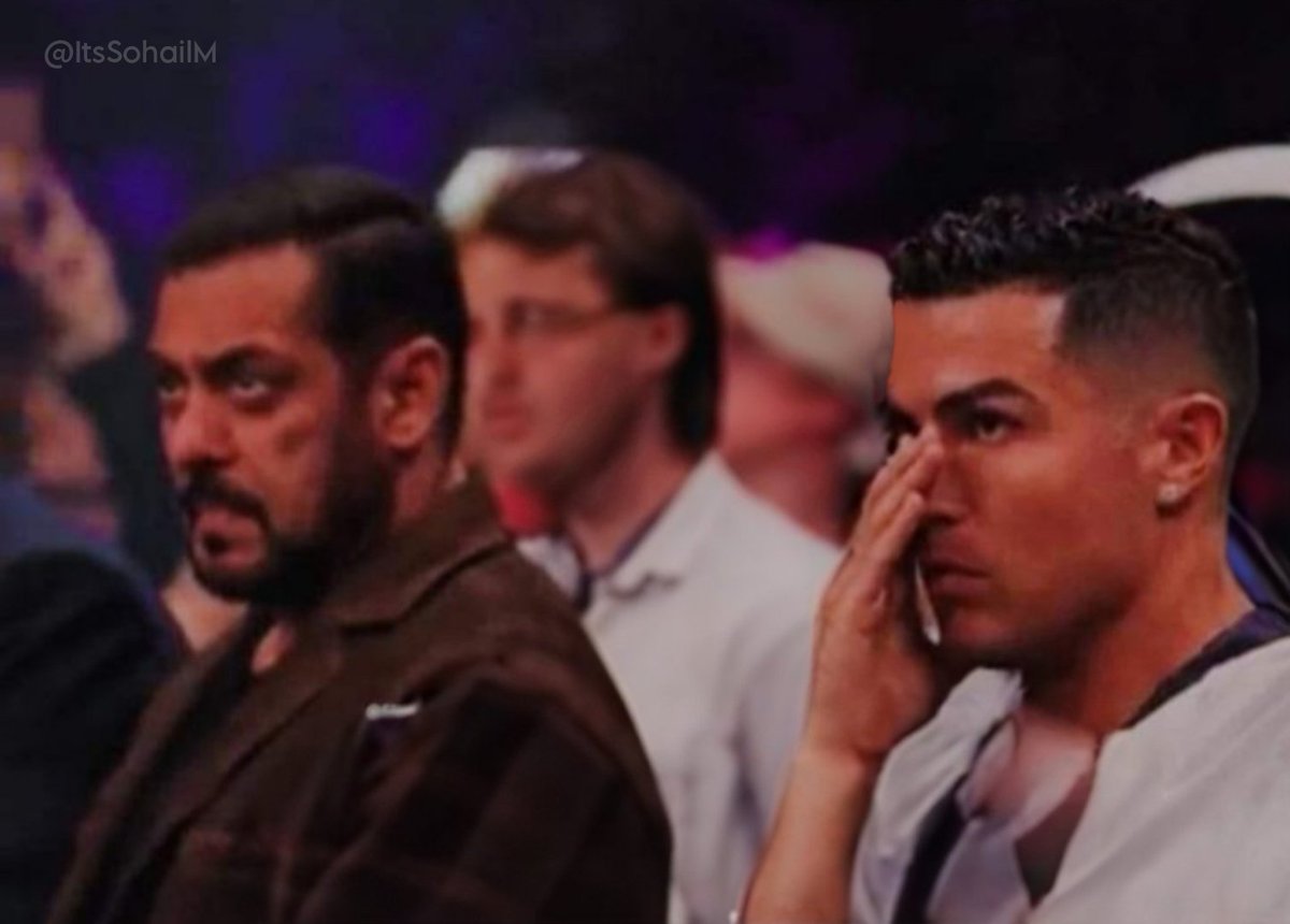 #SalmanKhan and #CristianoRonaldo in a single frame. 😱🔥