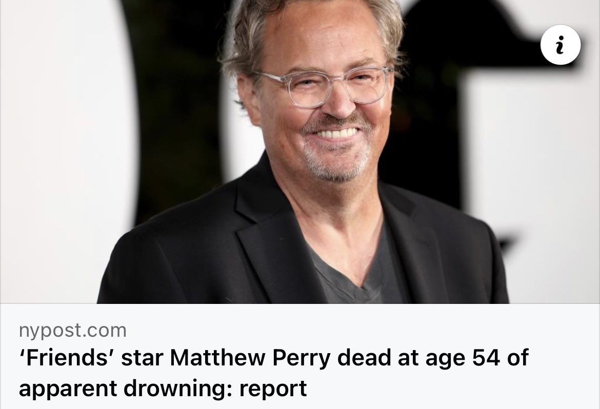 NGarbellini's tweet photo. You made me laugh like no one else. My heart bleeds to see you go 💔🥺Chandler Bing, what a loss for the comedy world. Rest in peace my man ♥️ https://t.co/UBecmQuGLy