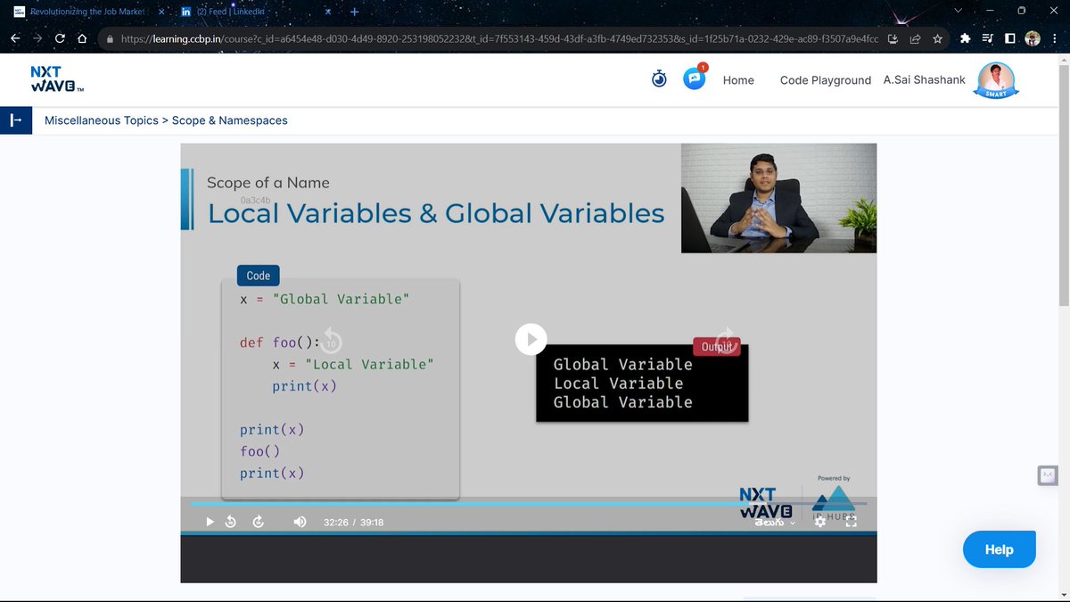 AllampallySais2's tweet photo. local variables and global   variables

#coding #aprilcodechallenge #pythonprogramming #linkedin #ccbp #ccbpian #ccbp4 #nxtwave #google #microsoft #tesla #wipro #jaihind #india #hyderabad #socialmedia #javascriptdeveloper #javascriptdevelopers #javascripttutorial #consistency https://t.co/12g5iWfxh0