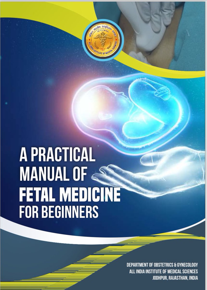 aiims_jodhpur's tweet image. A developing baby in the mother’s womb is also being considered as a patient & requires screening and testing for its well-being. Department of Obstetrics and Gynecology organised a workshop on “Fetal Medicine” on 27-28 October 2023. They also released a manual for practitioners.…