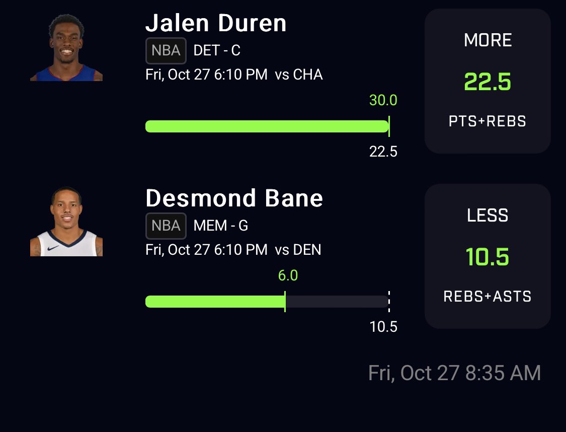 pprecisionpicks's tweet photo. @PropPlayz is money printer when it comes to #NBA appreciate you keeping my bankroll full bro👌🏻👌🏻#GamblingTwitter #NBATwitter https://t.co/1pJ0zketAO