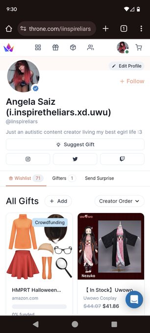 2 more days till my birthday 💖🥺 so you know what that means. I gotta post my throne wishlist 🙈🙈 https://t<a href="/tag/goddess"class="tags"><span>#goddess</span></a><a href="/tag/throne"class="tags"><span>#throne</span></a><a href="/tag/nsfw"class="tags"><span>#nsfw</span></a><a href="/tag/egirls"class="tags"><span>#egirls</span></a><a href="/tag/onlyfansgirl"class="tags"><span>#onlyfansgirl</span></a><a href="/tag/sellingcontent"class="tags"><span>#sellingcontent</span></a>