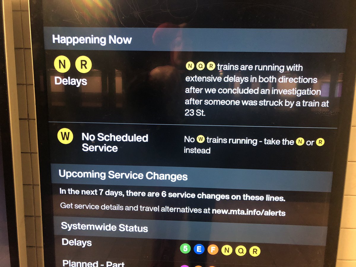 So I decided to walk up to the RW line at Canal sop  &amp; it seems the #fuckenmta had a situation on 23rd st but why am I being punished by their incompetence ? Once again #fuckthemta for stranding me the time now is T0058 no way of getting home in my beautiful city