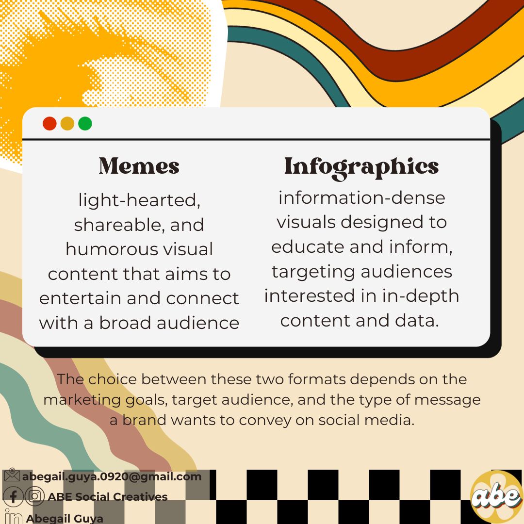 Discover the magic of visuals! 🎨 From memes that make you LOL to infographics that inform – visuals rule! Join the creative journey today. 🚀 #VisualContent

Ready to get creative? Chime me up @
FB: buff.ly/45JlGoX
IG: buff.ly/46HHoe9
X: bit.ly/45OzCOm