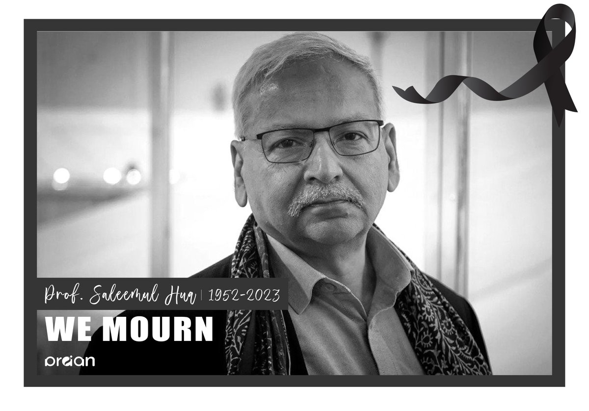 Our deepest condolences for the departure of Dr. Saleemul Huq, a true champion for climate justice. 

His tireless advocacy and unwavering commitment to raising awareness about the urgent need to address climate change will forever be remembered. 

#PRAANbd