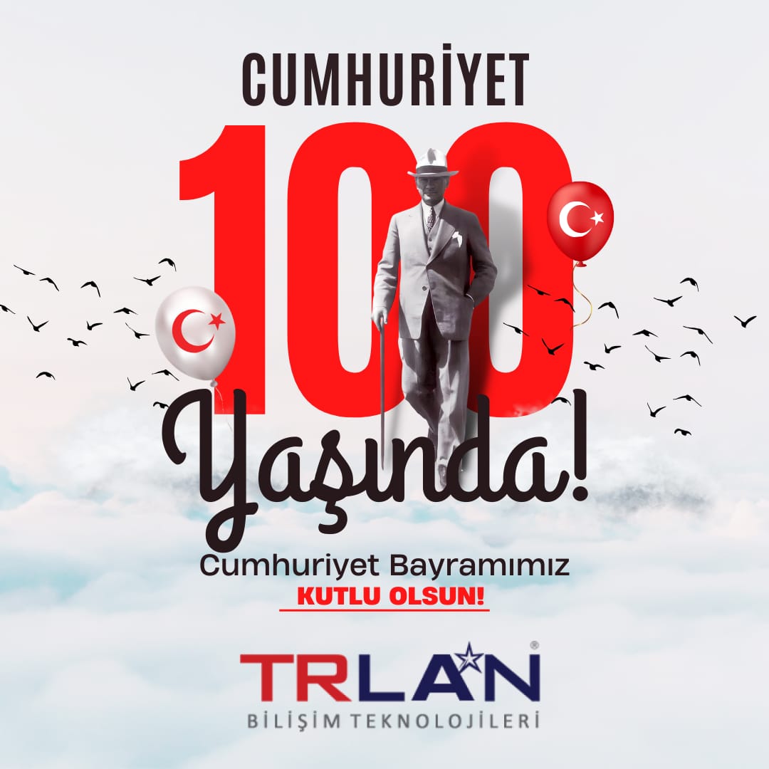 Türkiye Cumhuriyeti'nin 100. yıl dönümünde,
Büyük Önder Atatürk'ü ve de silah arkadaşlarını, canından aziz bildiği vatanı için kanlarını bu toprağa dökmüş şehitlerimizi rahmet ve minnetle bir kez daha yad ediyoruz.
 29 Ekim Cumhuriyet Bayramınız Kutlu Olsun.
#cumhuriyet100yaşında