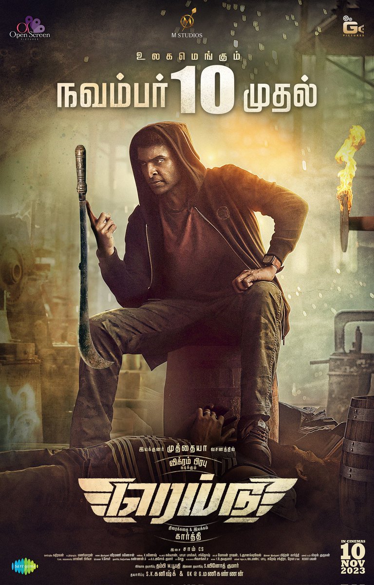 Open Screen (@openscreenoffl) on Twitter photo High-Voltage action flick #Raid from 10th November
starring <a href="/iamVikramPrabhu/">Vikram Prabhu</a>
<a href="/SDsridivya/">Sri Divya</a> <a href="/dir_muthaiya/">Muthaiya</a> <a href="/dir_karthioffl/">E karthi</a> <a href="/OpenScreenoffl/">Open Screen</a> <a href="/SamCSmusic/">𝐒𝐀𝐌 𝐂 𝐒</a> <a href="/maran_vj/">Mani maran</a> <a href="/Ananthika108/">Ananthika Sanilkumar</a> <a href="/soundar4uall/">Soundararaja Actor</a> <a href="/RishiRithvik10/">Rishi Rithvik</a> <a href="/Danielanniepope/">Daniel Annie Pope</a> <a href="/HaricharanMusic/">Haricharan</a> High-Voltage action flick #Raid from 10th November
starring <a href="/iamVikramPrabhu/">Vikram Prabhu</a>
<a href="/SDsridivya/">Sri Divya</a> <a href="/dir_muthaiya/">Muthaiya</a> <a href="/dir_karthioffl/">E karthi</a> <a href="/OpenScreenoffl/">Open Screen</a> <a href="/SamCSmusic/">𝐒𝐀𝐌 𝐂 𝐒</a> <a href="/maran_vj/">Mani maran</a> <a href="/Ananthika108/">Ananthika Sanilkumar</a> <a href="/soundar4uall/">Soundararaja Actor</a> <a href="/RishiRithvik10/">Rishi Rithvik</a> <a href="/Danielanniepope/">Daniel Annie Pope</a> <a href="/HaricharanMusic/">Haricharan</a>