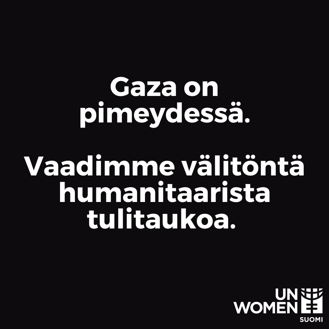 Gazassa yö vietettiin pimeydessä ja pelossa. Humanitaarisen järjestelmän sortuminen on väistämätöntä.

Vaadimme välitöntä tulitaukoa ja esteetöntä pääsyä humanitaariselle avulle. Vaadimme myös kaikkien panttivankien ehdotonta vapauttamista.

#Gaza #CeasefireNOW